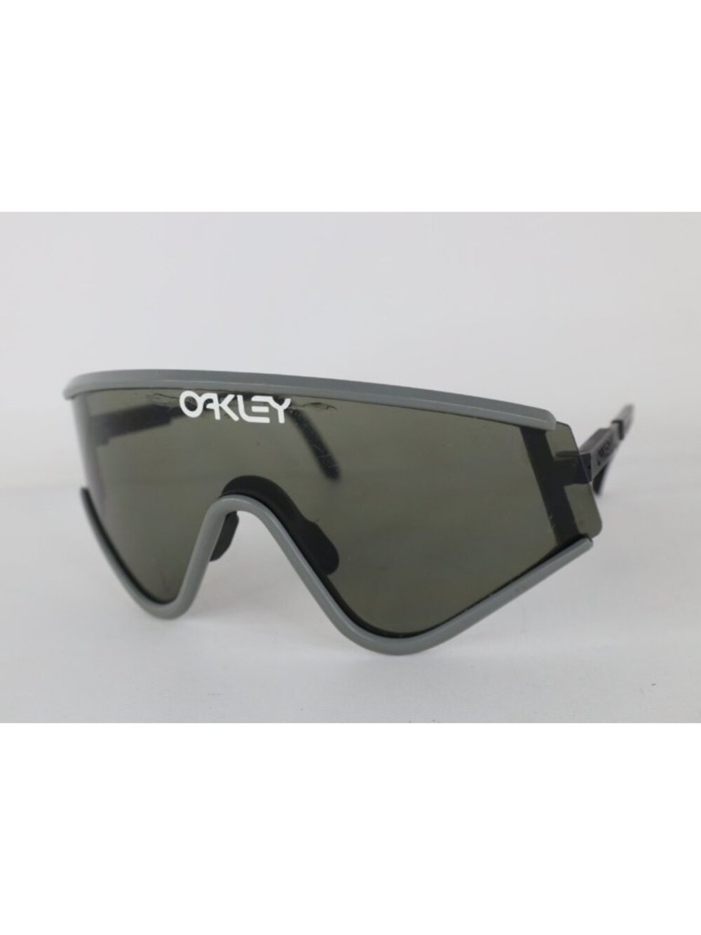 Vintage 80s Original Oakley Eyeshades Sunglasses Glasses Gray Black Tinted